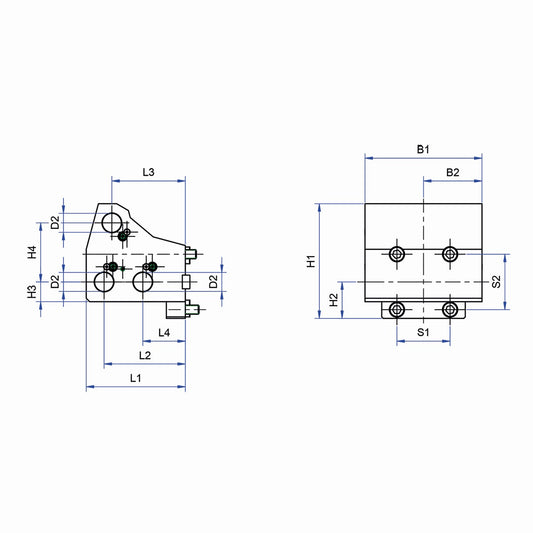 Cylindrical shank receptacle