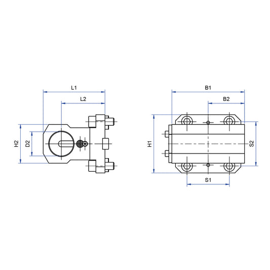 Cylindrical shank receptacle