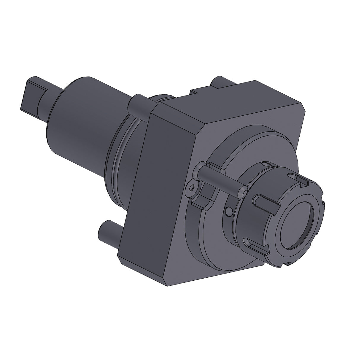 Axial drilling head