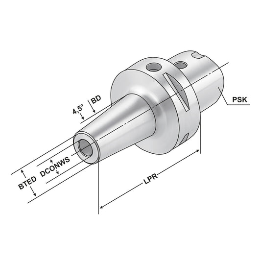 Shrink chuck 4,5° PSK 32 - 08 - 107