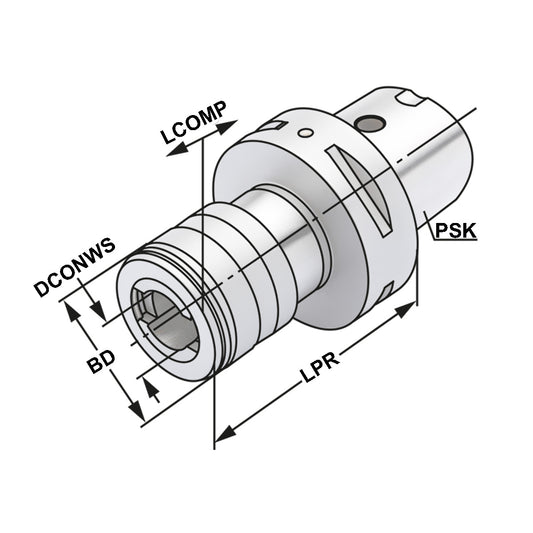 Quick change tapping chuck PSK 40 - M5-M22 - Gr. 2