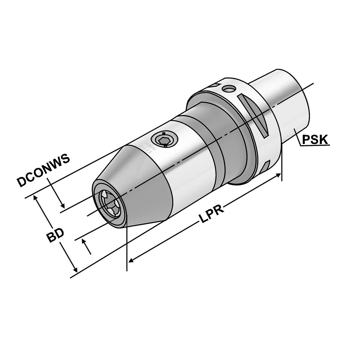 CNC-Drill chuck PSK 63 - 1/13 - 112