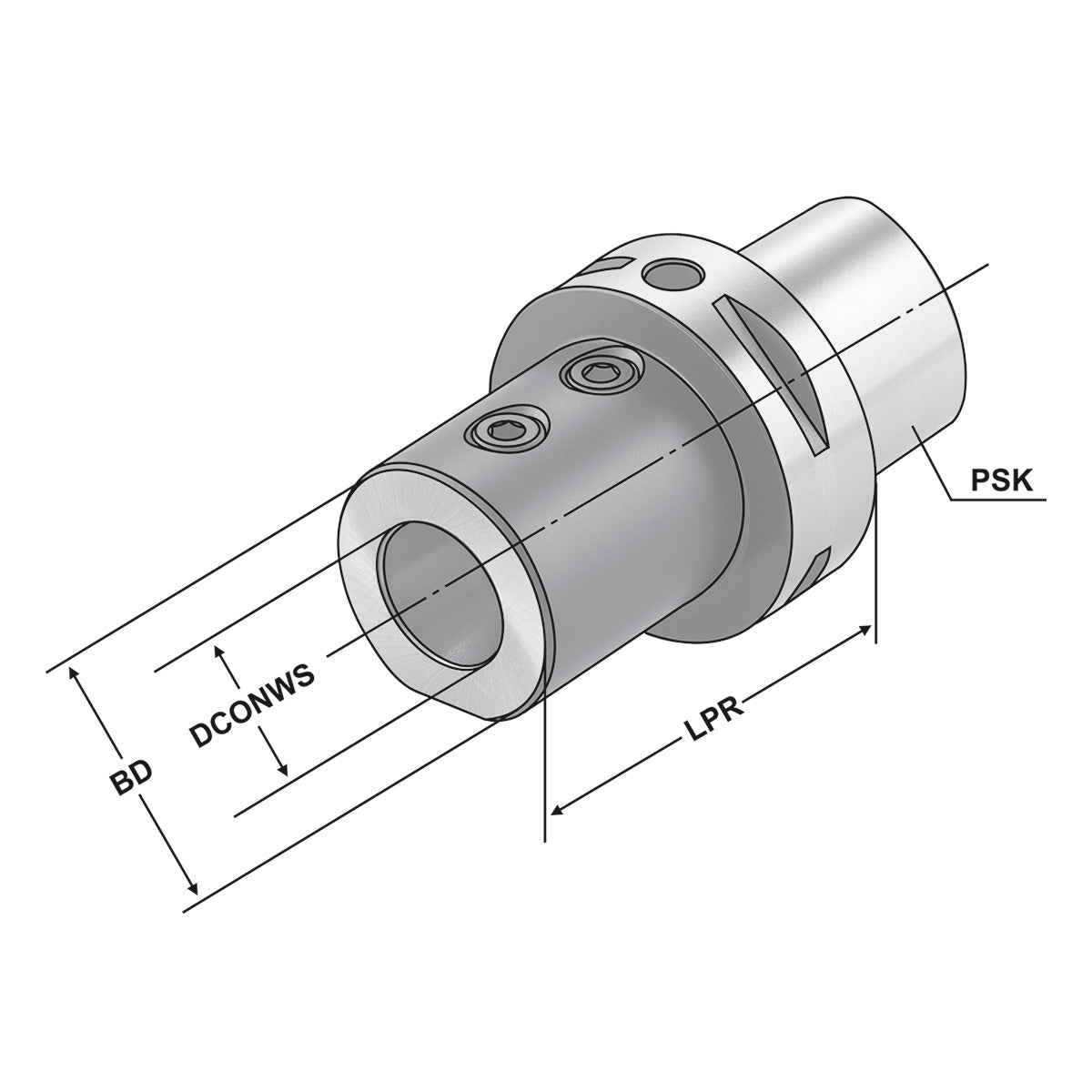 Boring holder for drills with indexable inserts | PSK 63 - 32 - 75