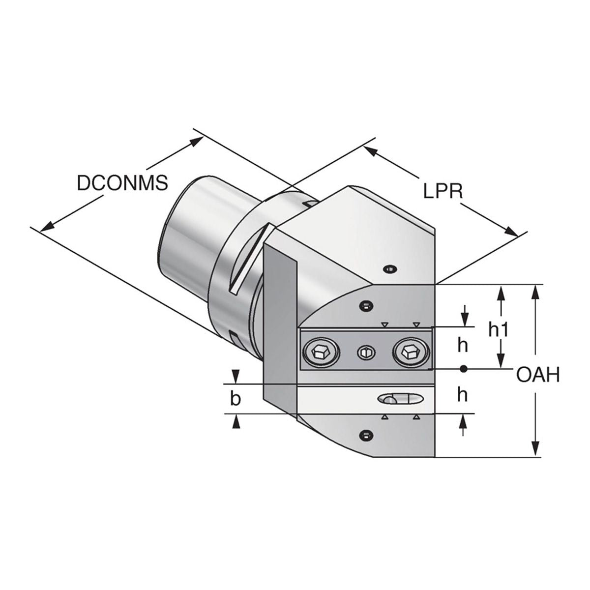 Multi-turning toolholder 45° PSK 63 - 25 - 97