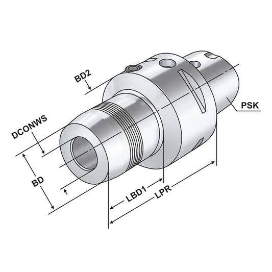 Hydraulic expansion chuck PSK 63 - 32 - 100