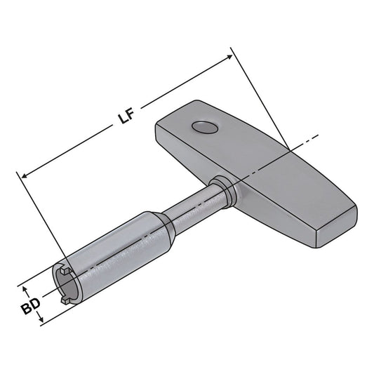 Key for coolant tube C8 | PSK 80