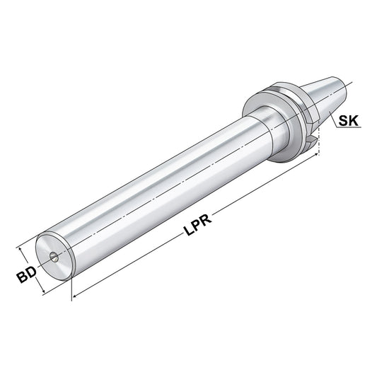 Test arbor  BT 30 - 32 - 300