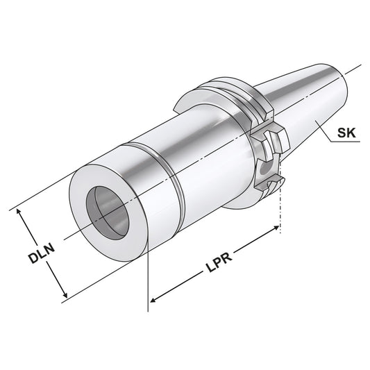 ER-Precision collet chuck SK 40 - 2/20 - 100 | ER 32