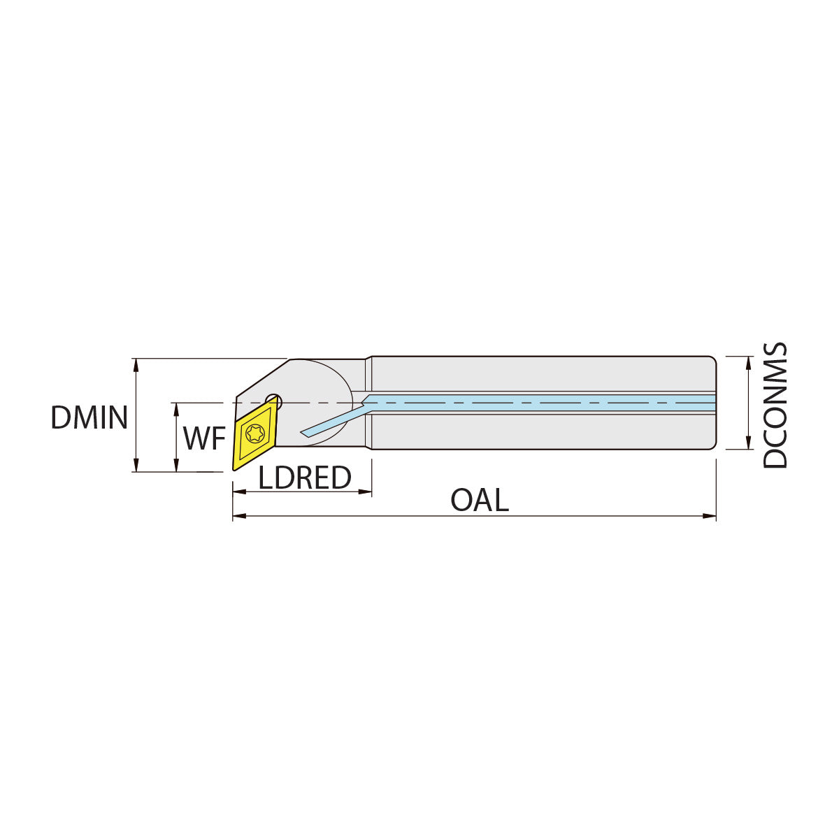 Carbide boring bars E12M.SDQC.R07
