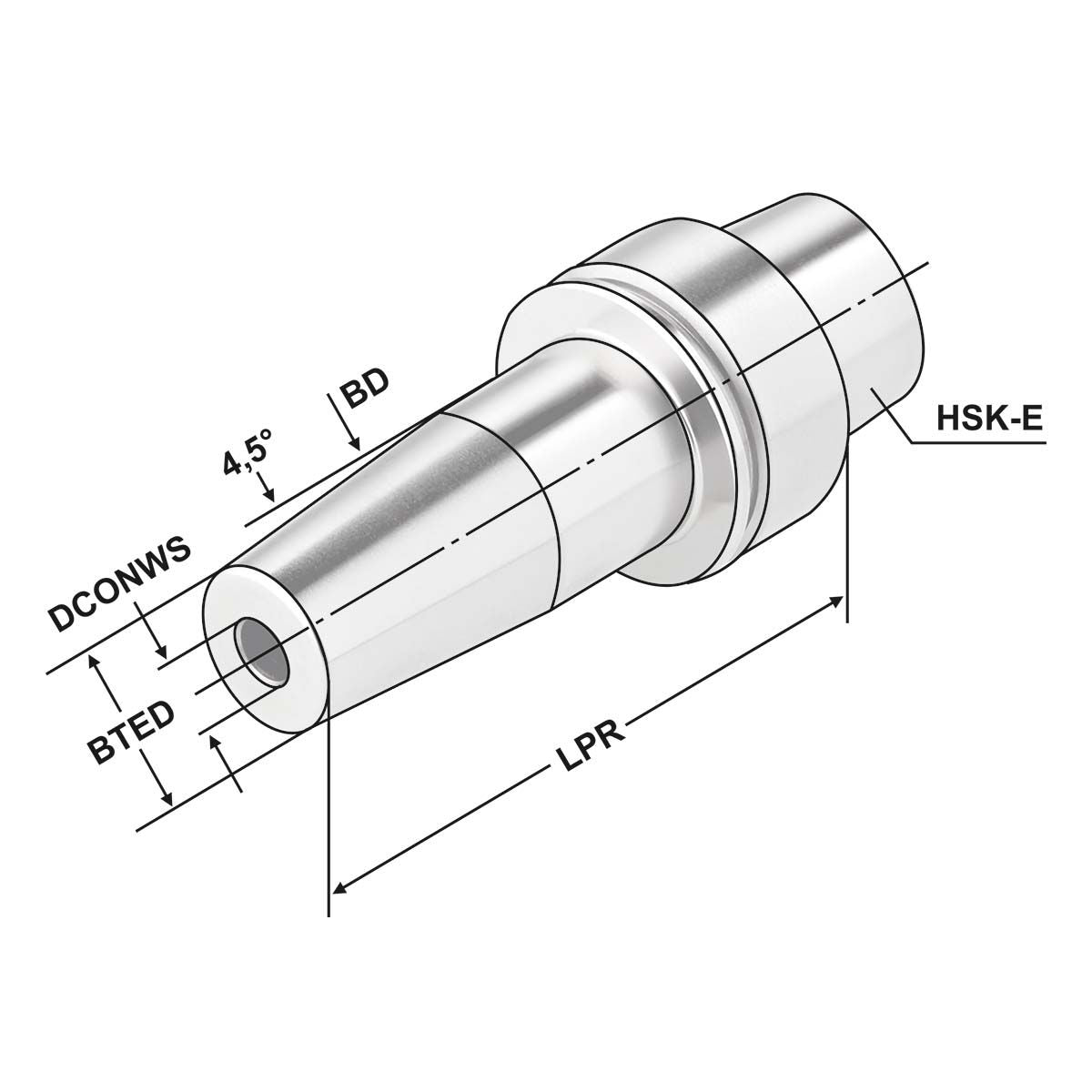 Shrink chuck 4,5° HSK 40 - 04 - 80