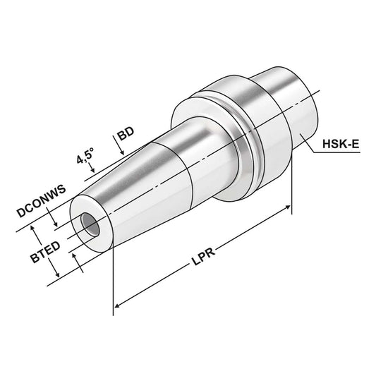 Shrink chuck 4,5° HSK 40 - 08 - 80