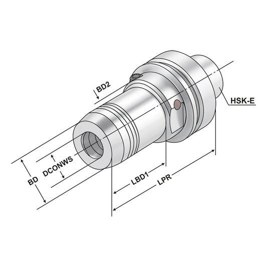 Hydraulic expansion chuck HSK 40 - 12 - 90