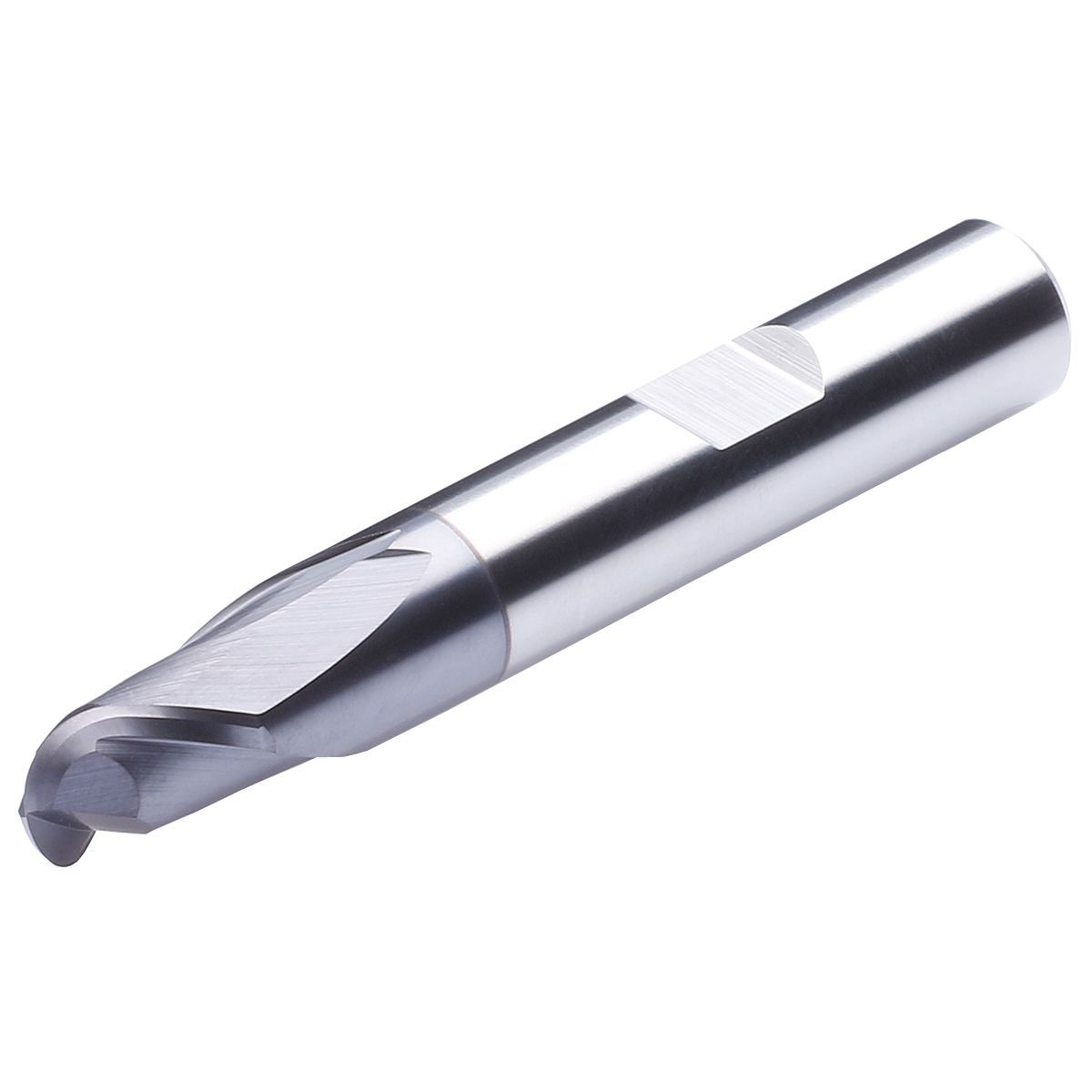 Solid carbide ball nose end mill 2 flutes short 3m R1,5 - 6 AlTiCrN coating