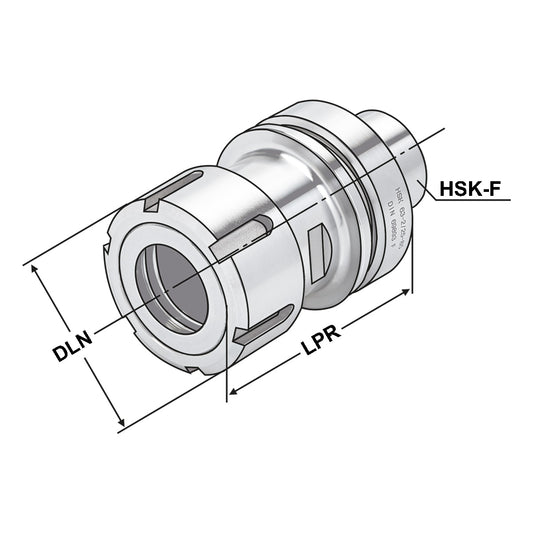 OZ-Collet chuck HSK 63 - 2/25 - 85 | OZ 25