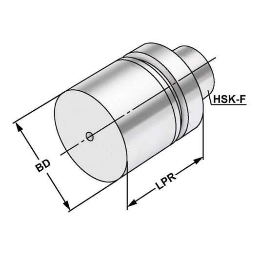 Boring bar blank HSK 63 - 63 - 125