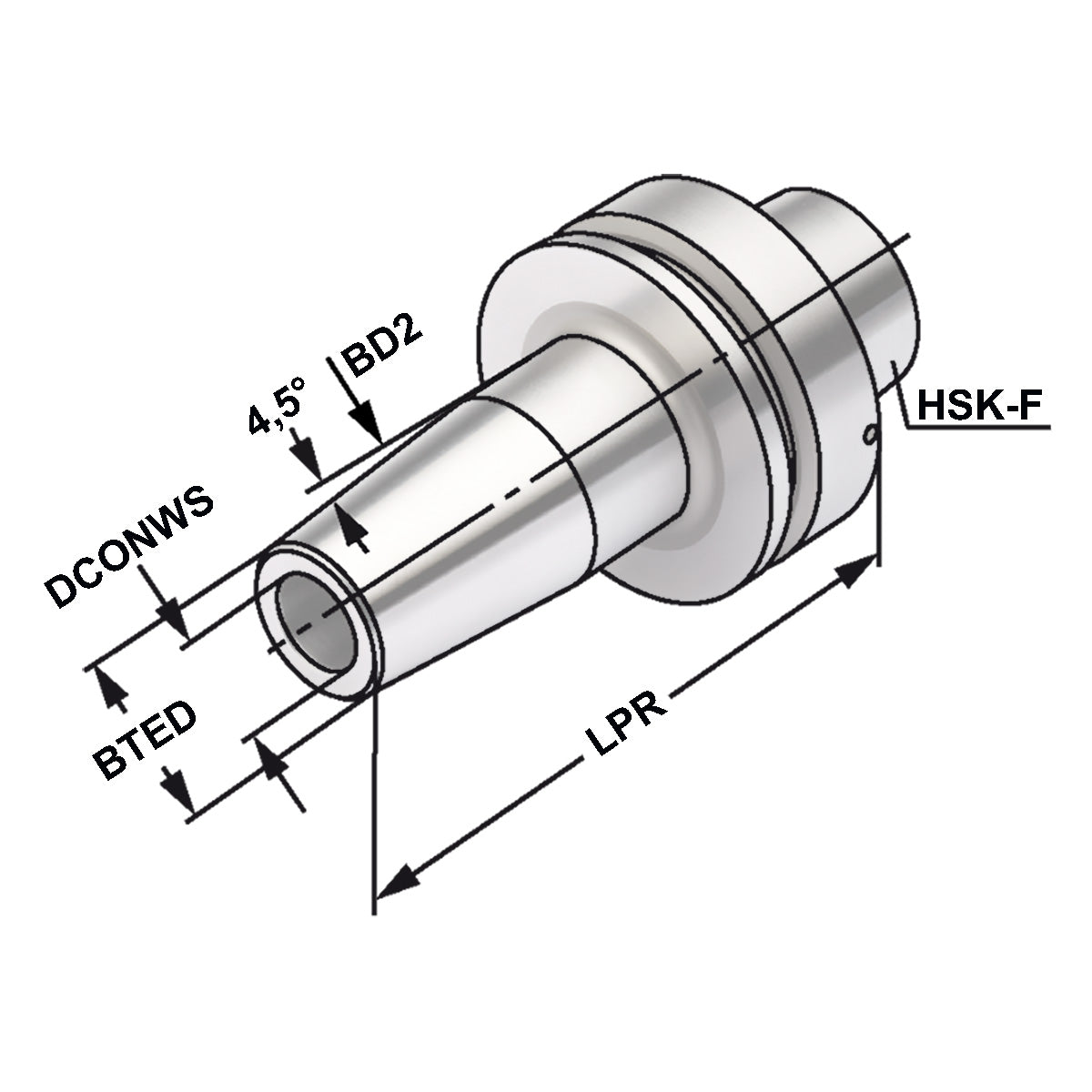 Shrink chuck 4,5° HSK 63 - 06 - 120