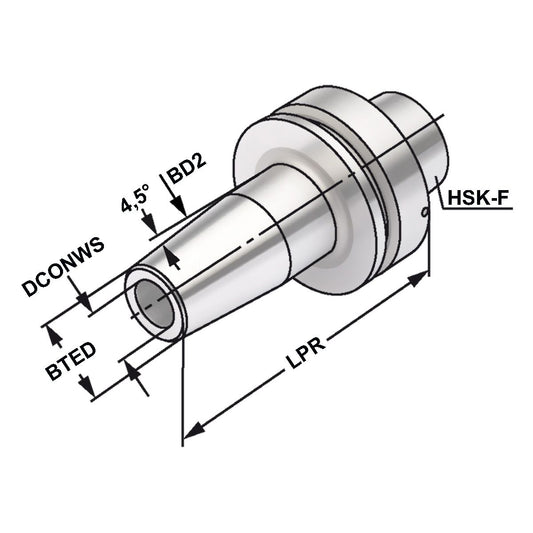 Shrink chuck 4,5° HSK 63 - 32 - 125