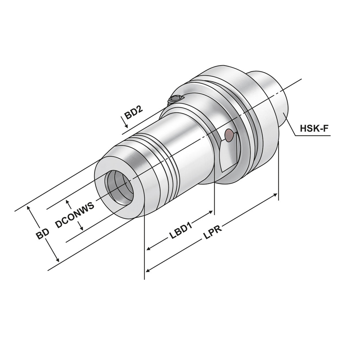 Hydraulic expansion chuck HSK 63 - 18 - 100