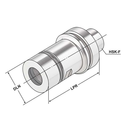 ER-Precision collet chuck HSK 63 - 2/20 - 100 | ER 32