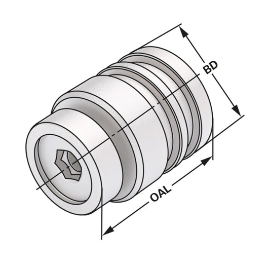 Setting screw for power chuck HKS 32 HKS-System