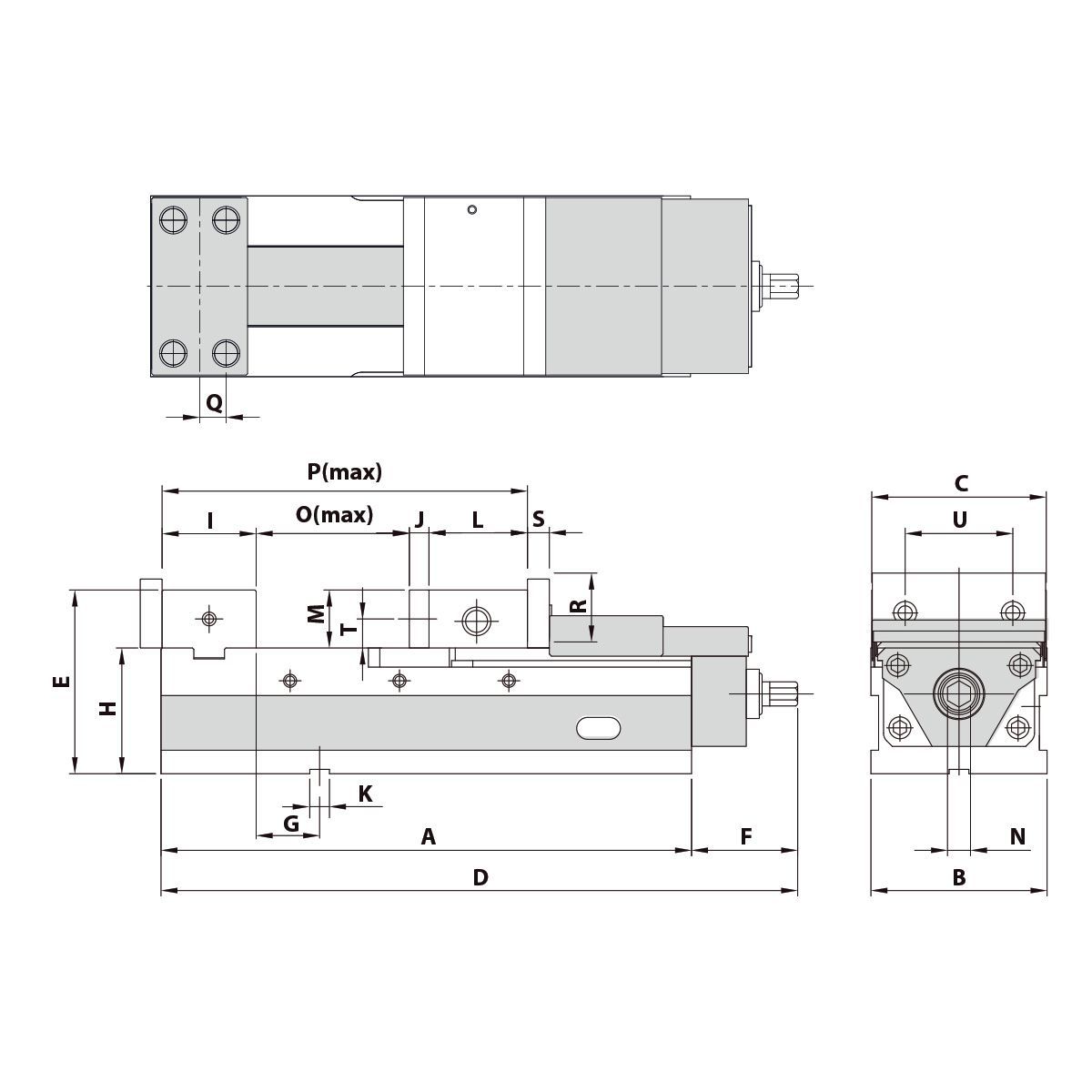 Precision vice AVL-200G/HV mechanical