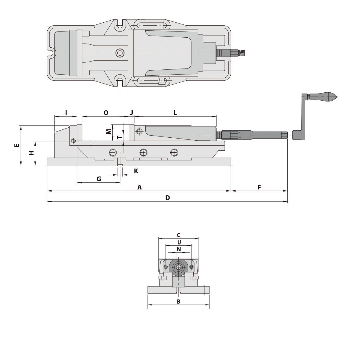Precision vice HP-60A hydraulic