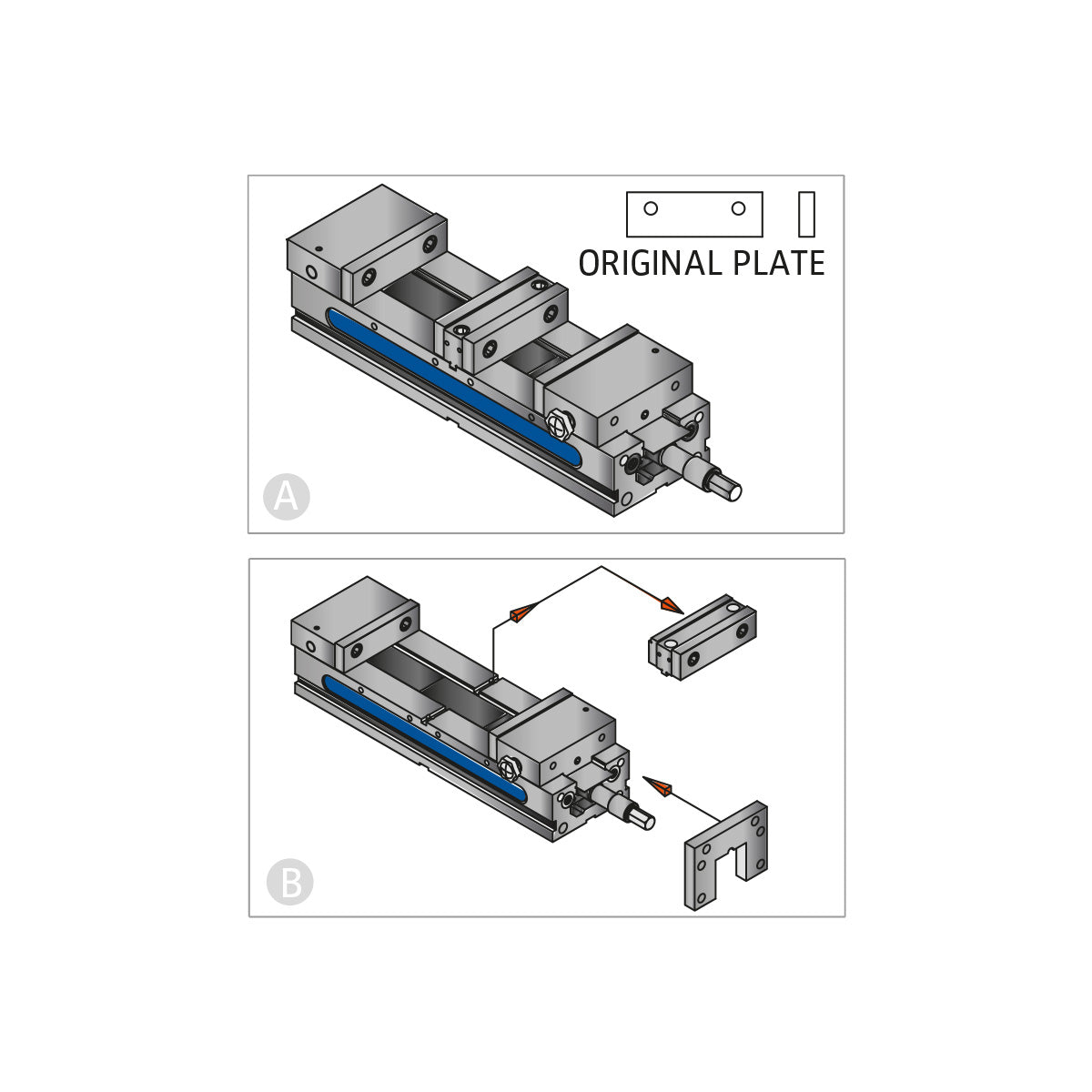 Twin vice TLD-40G/HV mechanical