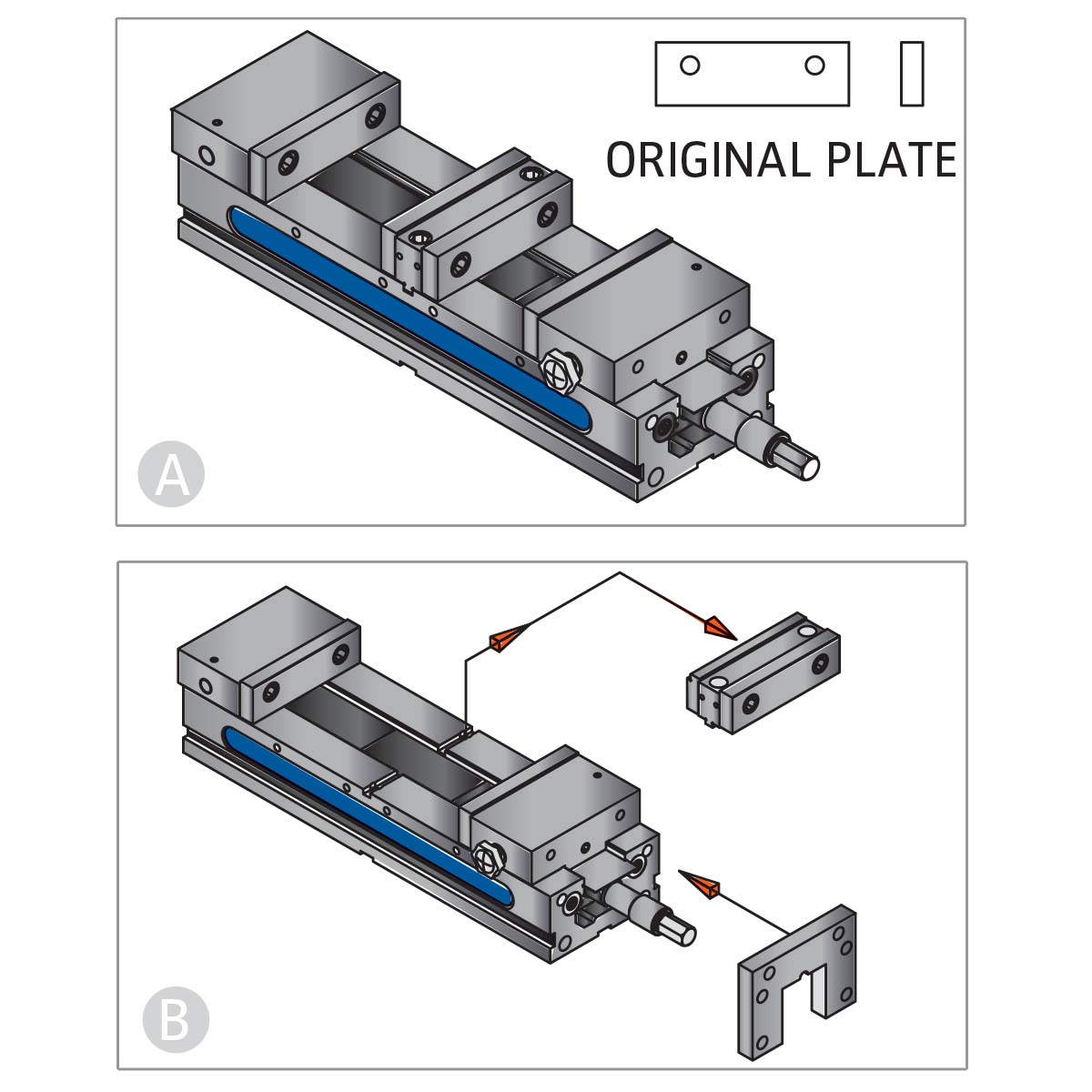 Twin vice ALD-60G/HV mechanical