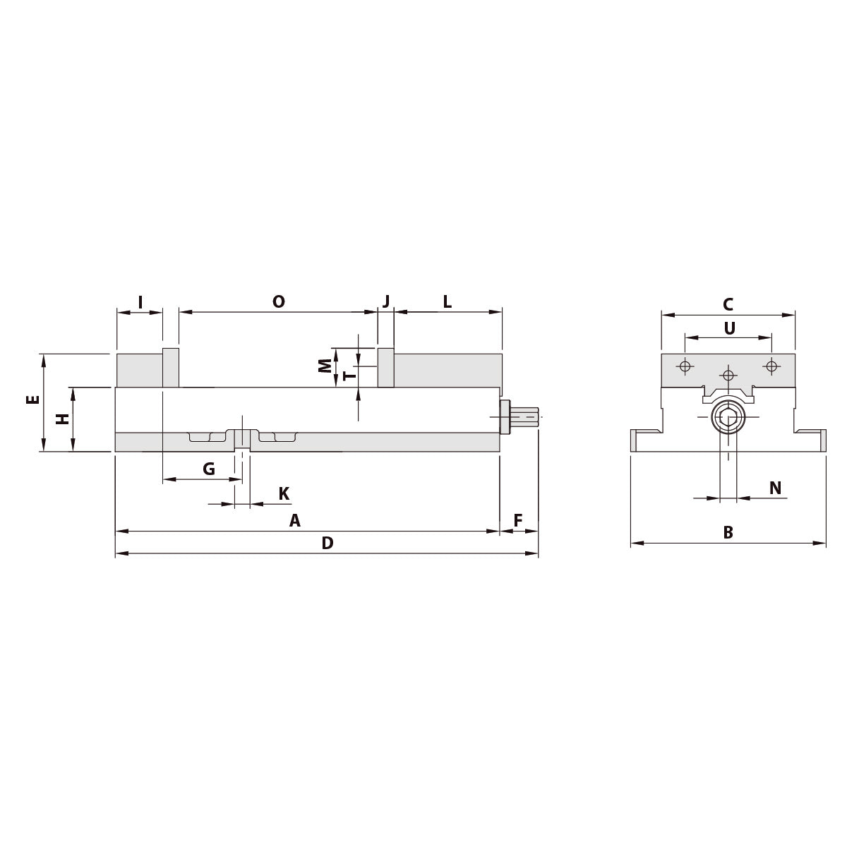 Precision vice ATD-460 mechanical