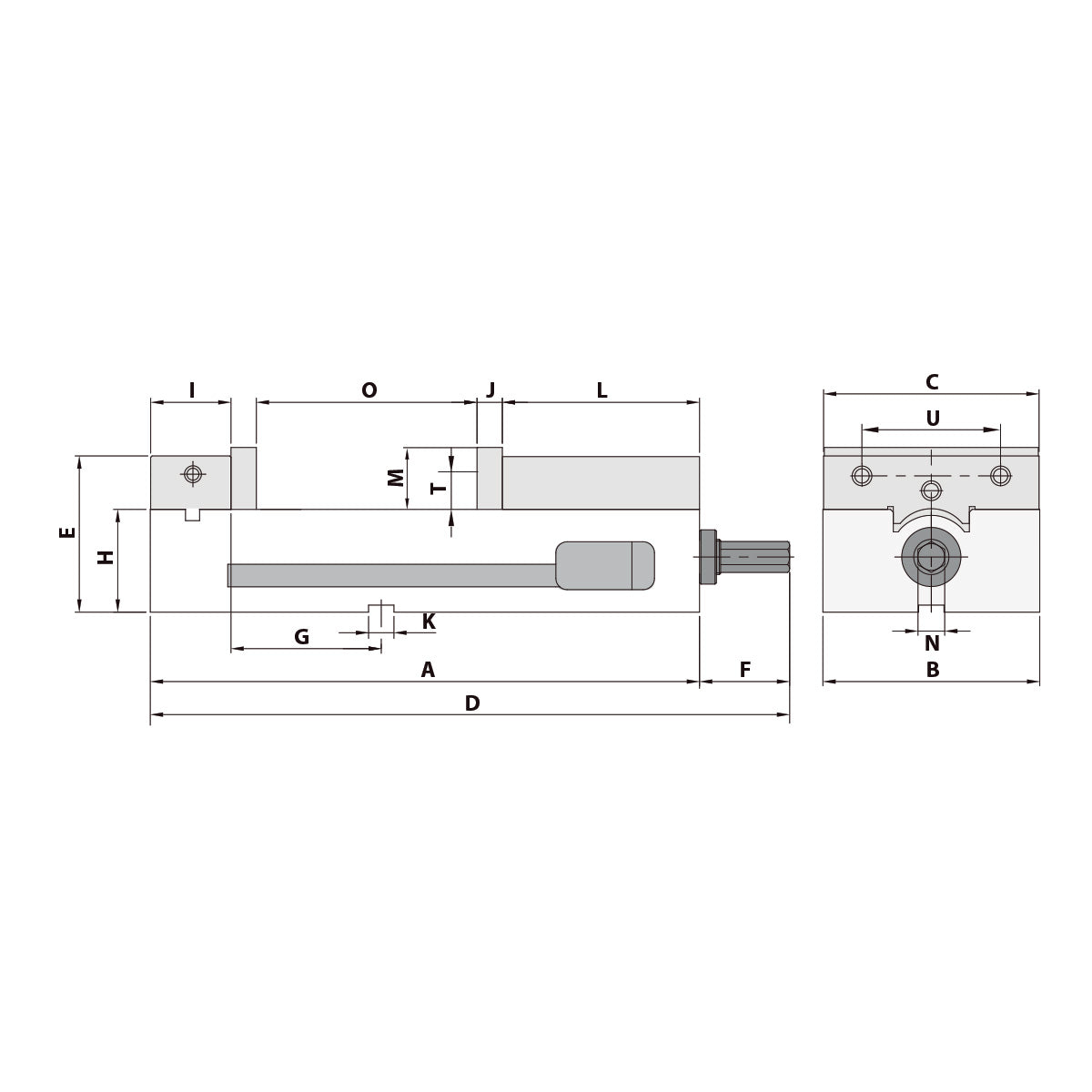 Precision vice AMC-40G/HV mechanical