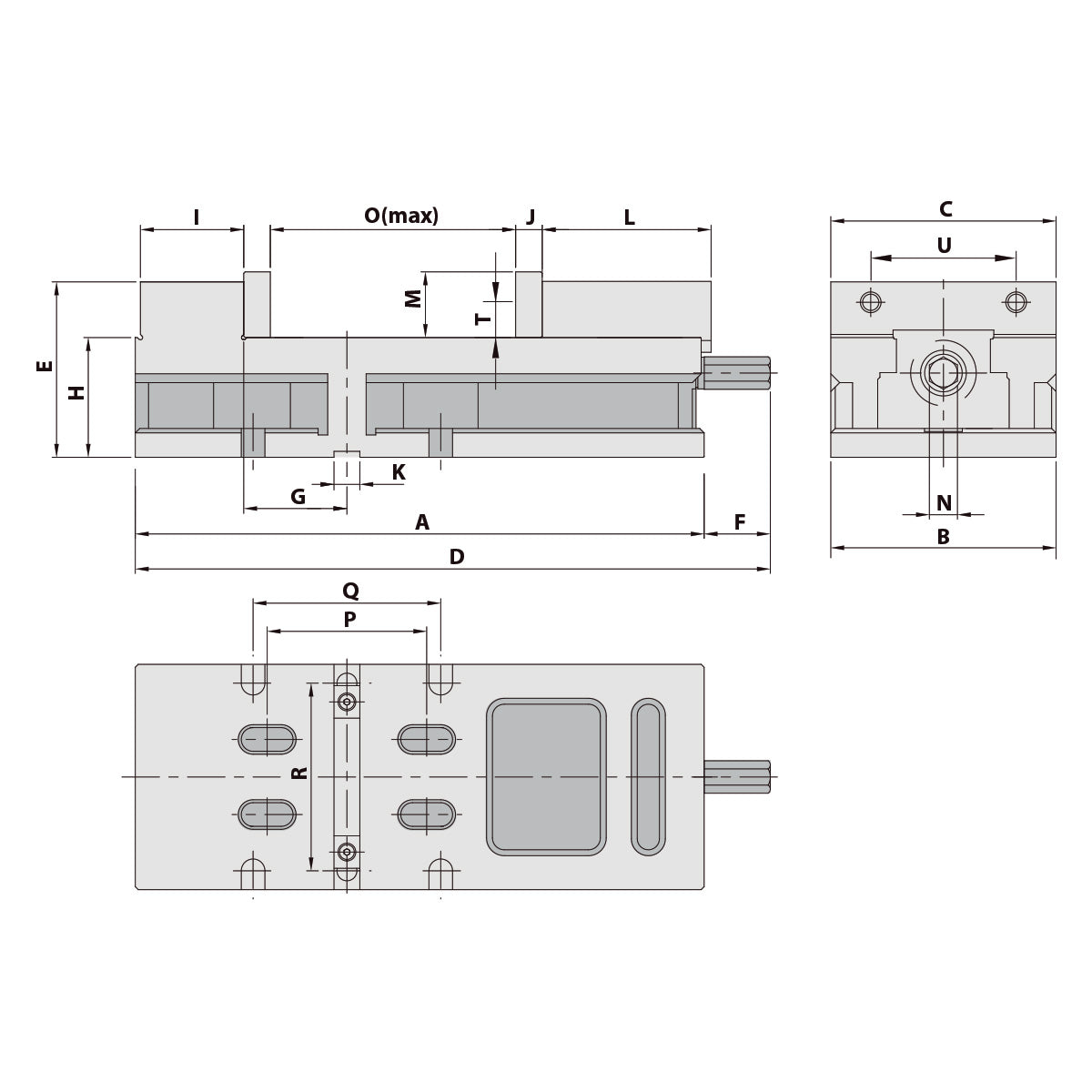 Precision vice MG-60G/HV mechanical