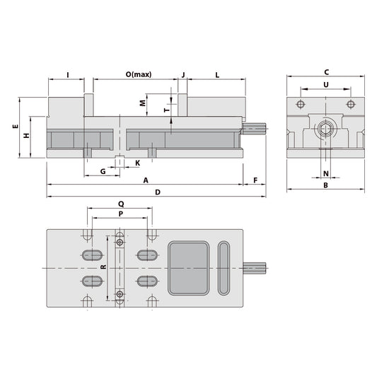 Precision vice MG-60G/HV mechanical
