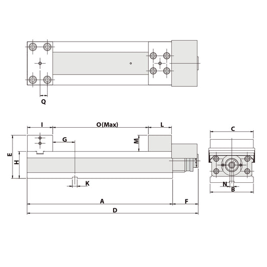 Precision vice AVK-160 mechanical with mechanical booster