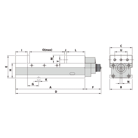 Precision vice AVM-160G/HV mechanical with mechanical booster
