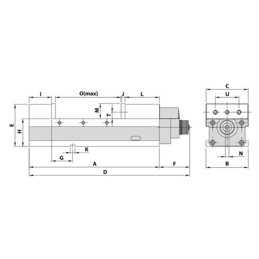 Precision vice AVM-200G/HV mechanical with mechanical booster