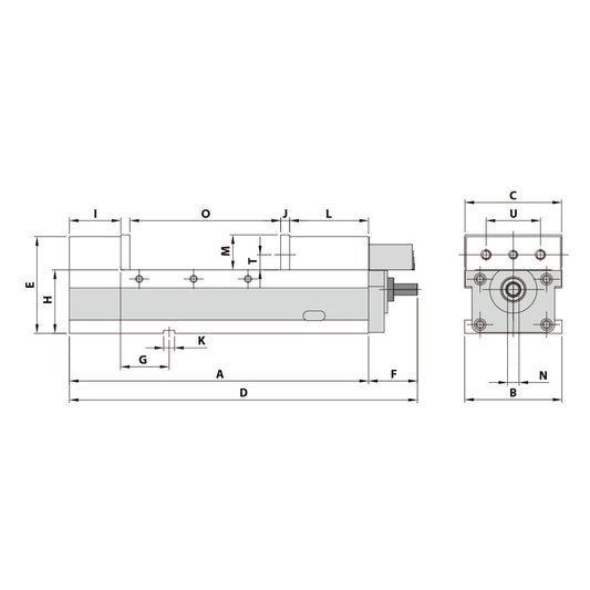 Precision vice AVC-160G/HV mechanical