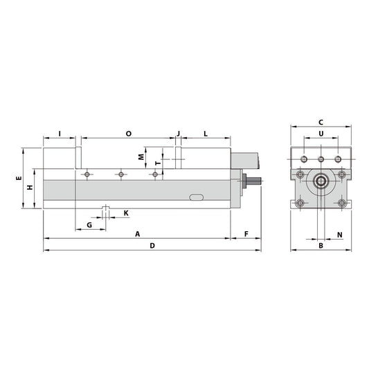 Precision vice AVC-200G/HV mechanical
