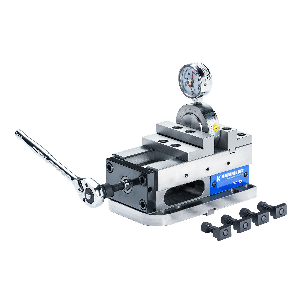 5-Axis precision vice AEX 125G mechanical with mechanical booster