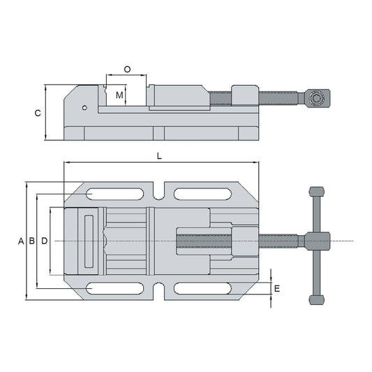 Vices for drilling machines MWM-100 mechanical