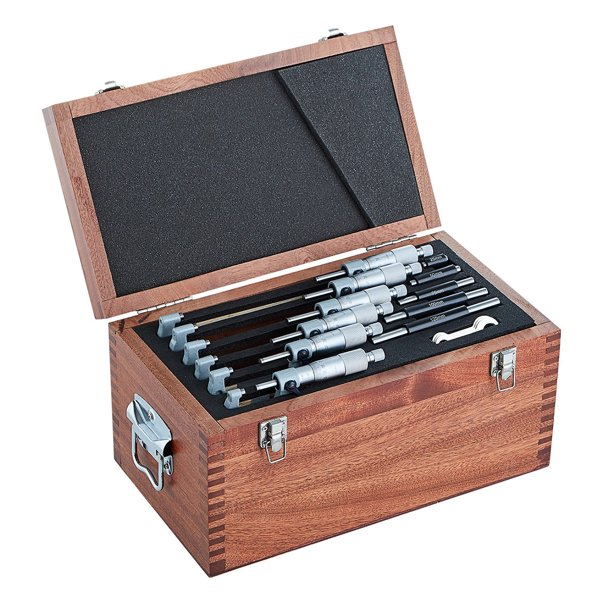 Micrometer-Set | analogue | 0 - 150 6 pieces | reading 0,01mm