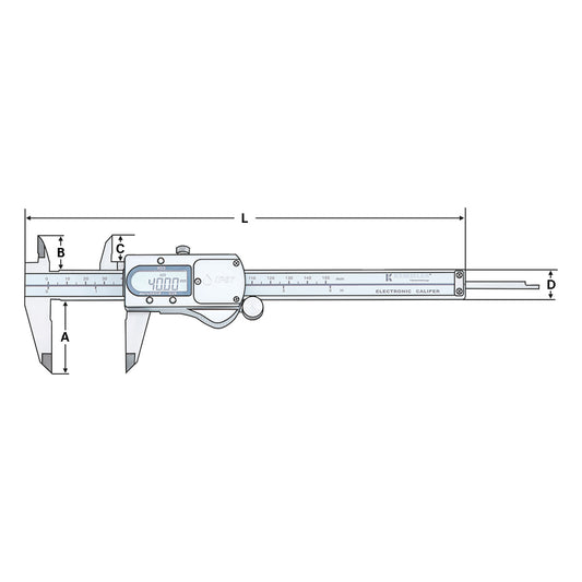 Digital Caliper | 0-200mm IP67 | reading 0,01mm