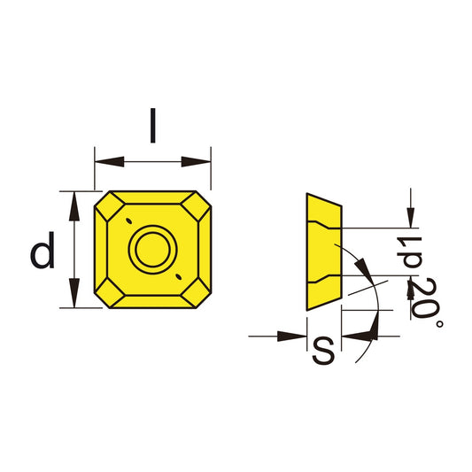 Inserts SEHX 1204 K15
