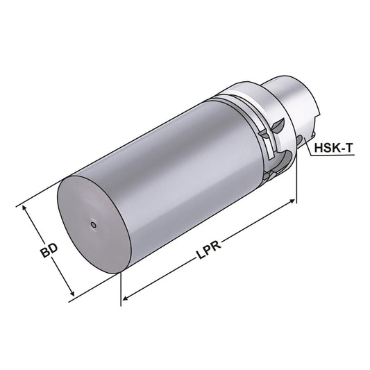 Boring bar blank HSK 63 - 63 - 140