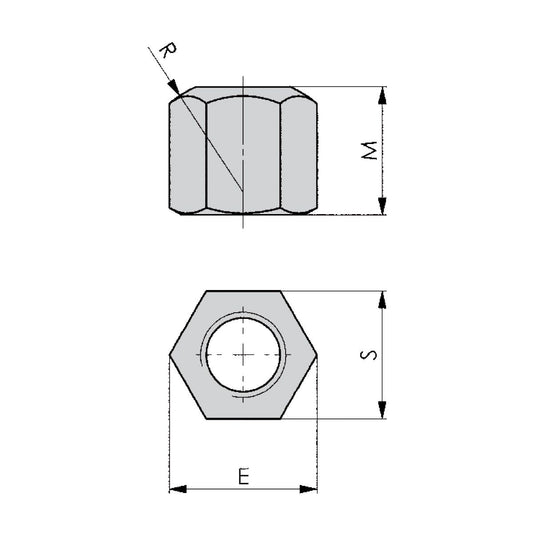 Fixture nuts DIN 6330B M10