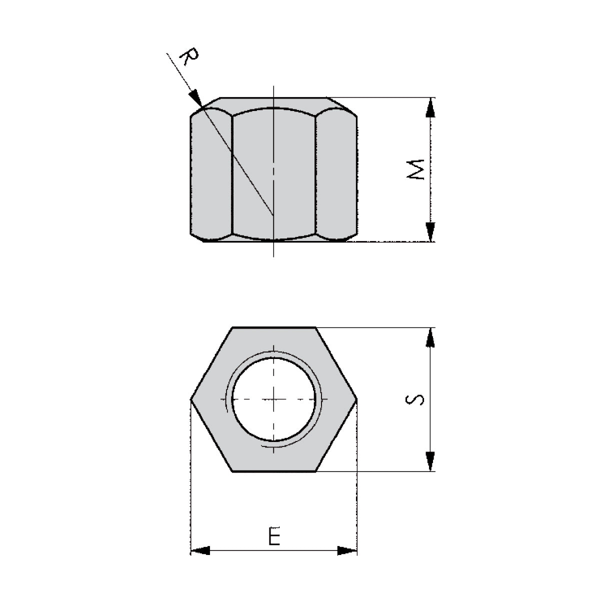 Fixture nuts DIN 6330B M6