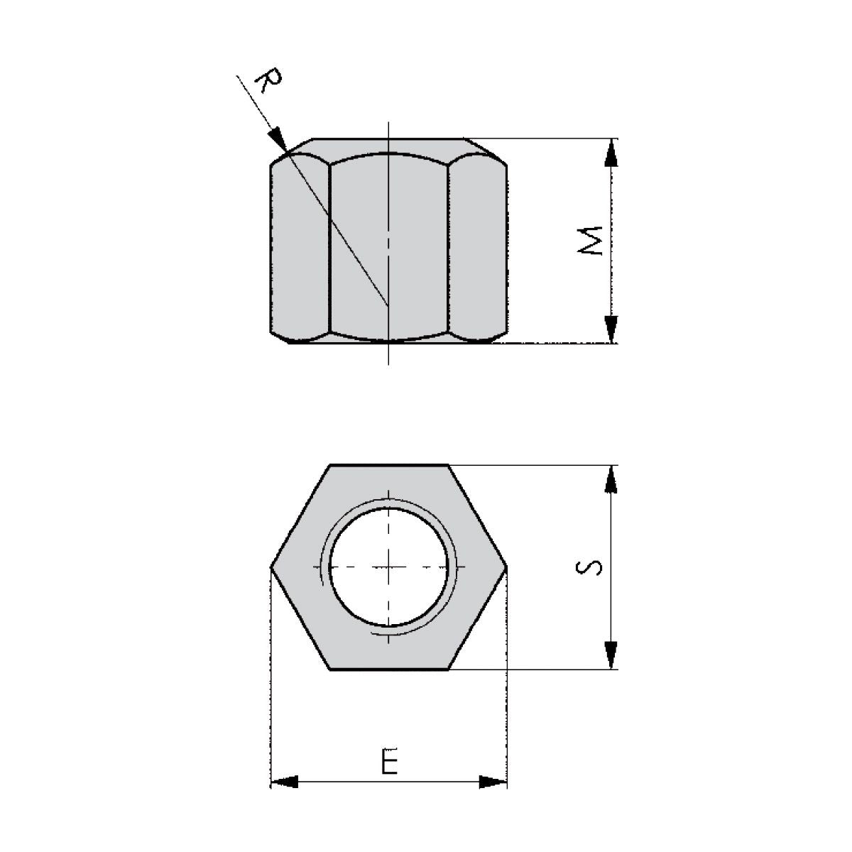 Fixture nuts DIN 6330B M8
