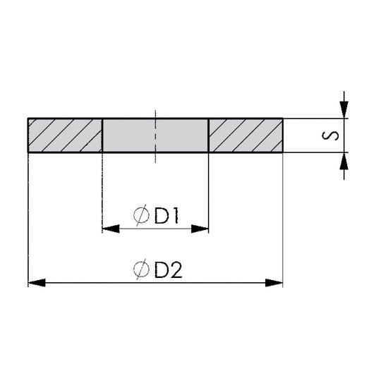Plain washers DIN 6340 M22