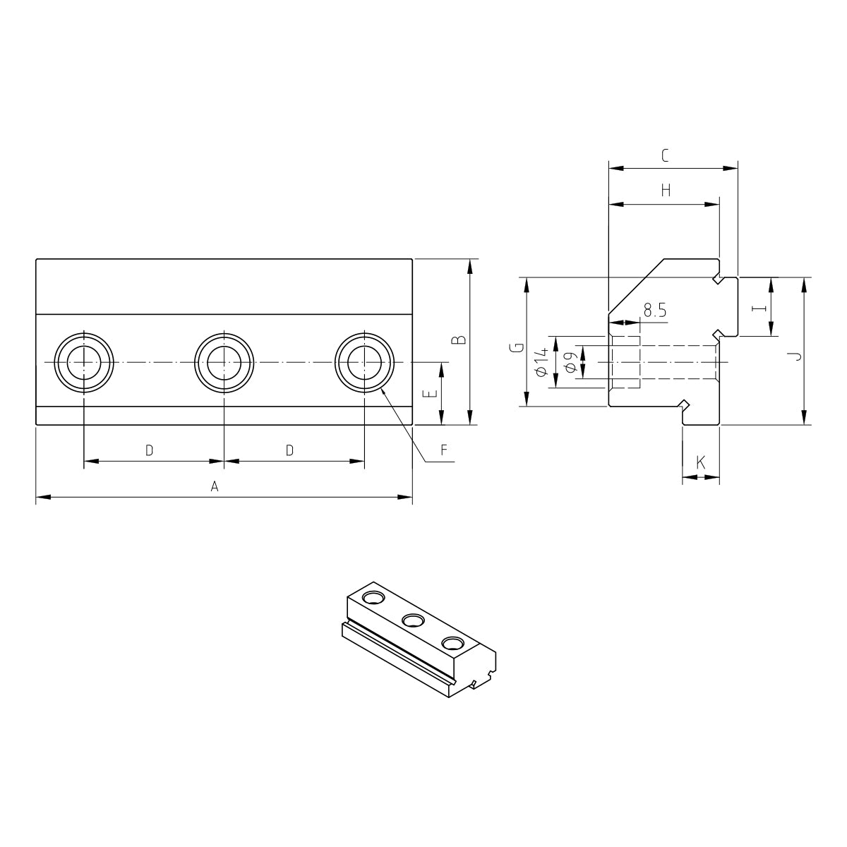 Jaws (1Pair -2 pc.) for ALT-100M/ALT-100L