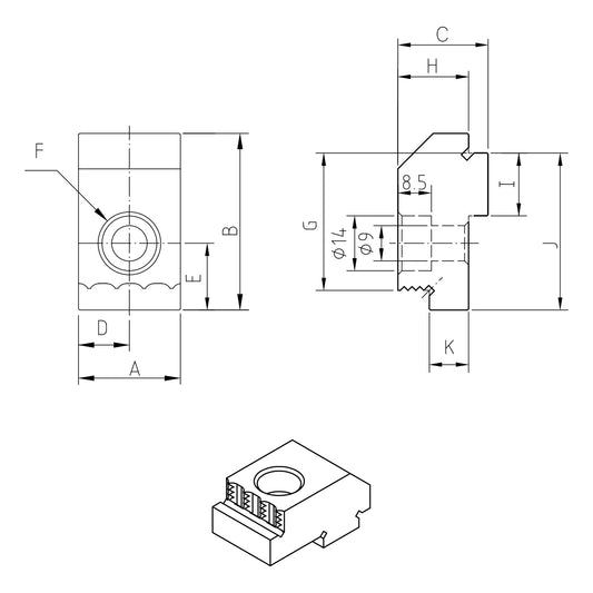 Jaws (1 Set -6 pc.) for ALT-100M/ALT-100L