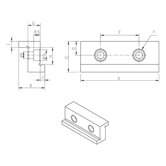 Jaws (1Set - 2 pc.) for ALT-100M/ALT-100L